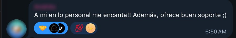 Reseña de un miembro de la Membresía VIP en el grupo de Telegram